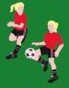 Girls Playing Soccer